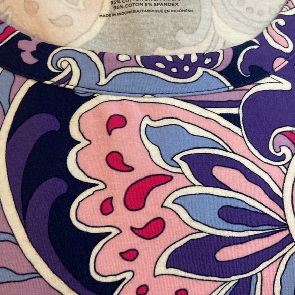 Talbots Floral tee - Picture 4 of 6